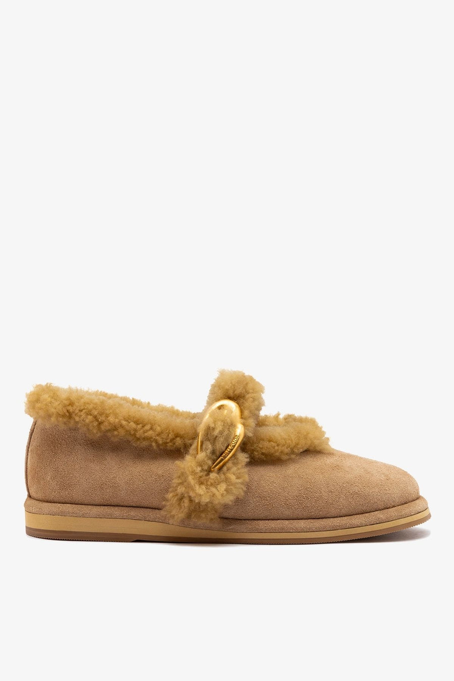 Verona Cozzy Ballet Flat Peanut Suede Ballet Larroudé