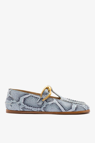 Hydra Loafer Maya Python Leather Loafer Larroudé