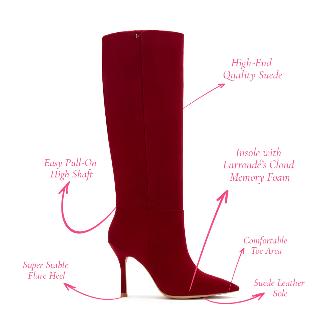 Kate Boot In Lipstick Red Suede