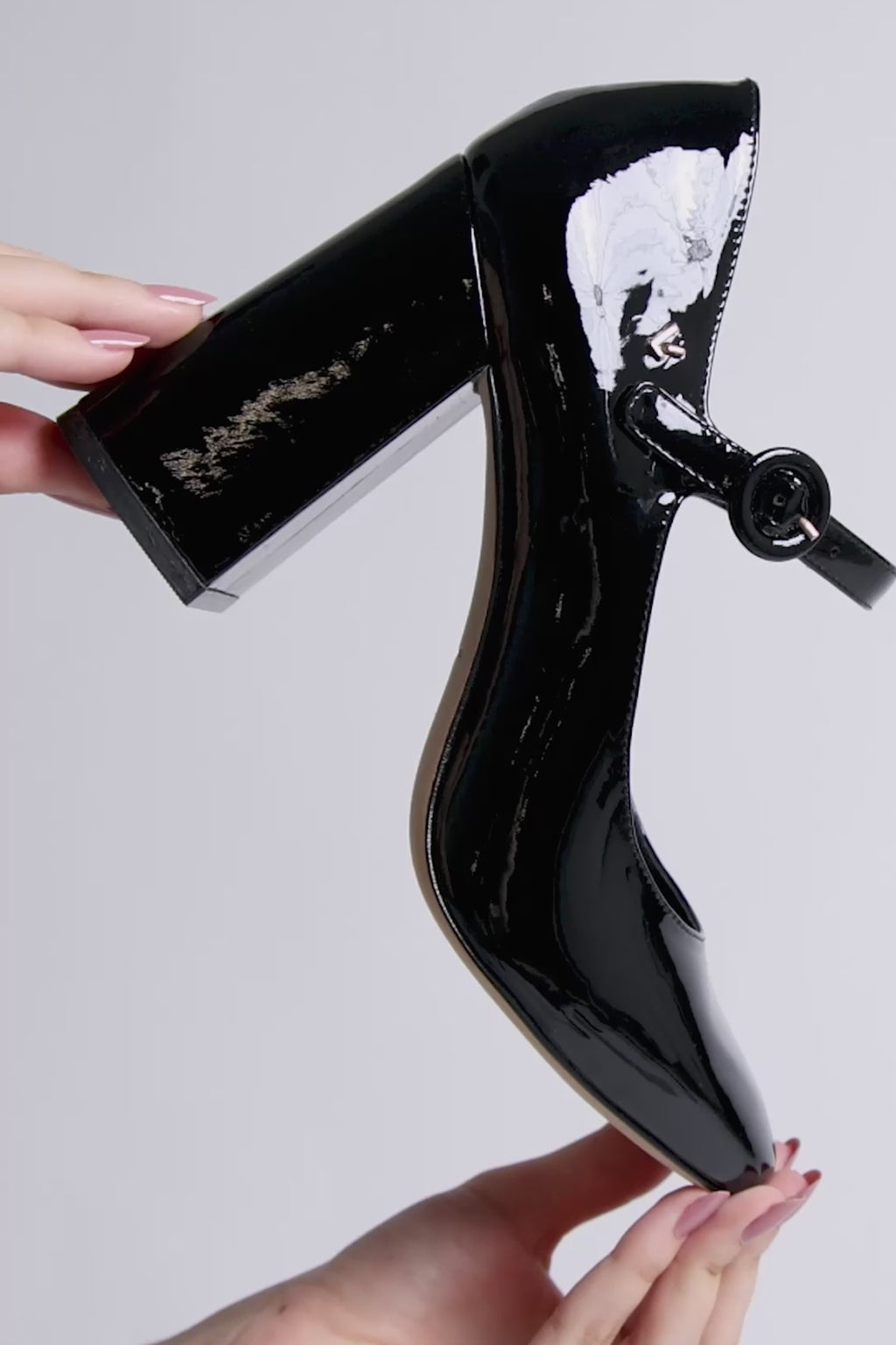 Blair Hi Pump In Black Patent Leather