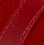 Scarlet Suede and Blood Red Leather