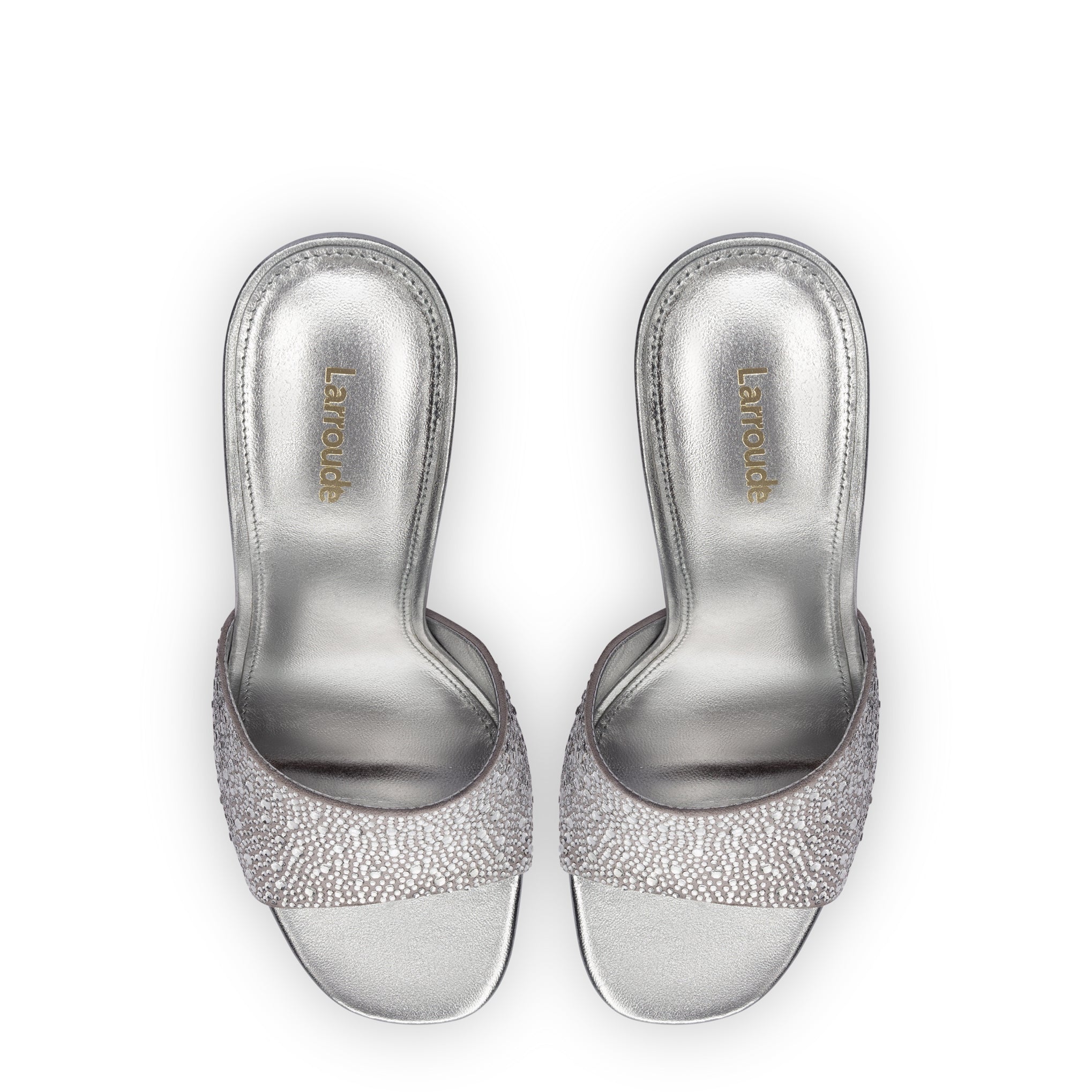 Mule Colette Crystal en ante gris