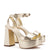 Dolly Sandal In Gold Metallic Leather