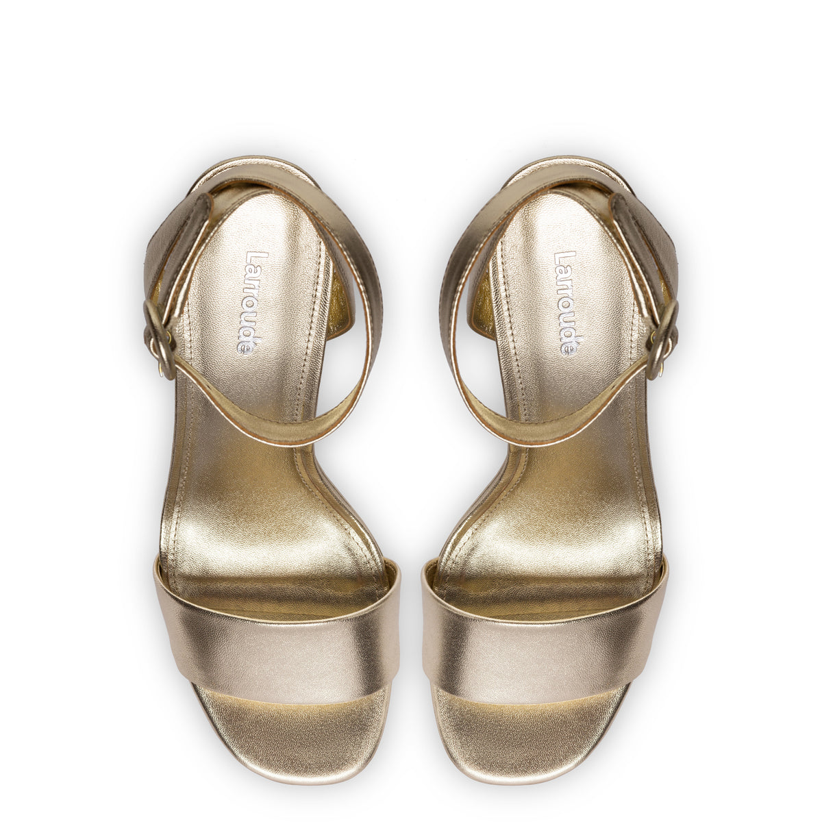 Dolly Sandal In Gold Metallic Leather