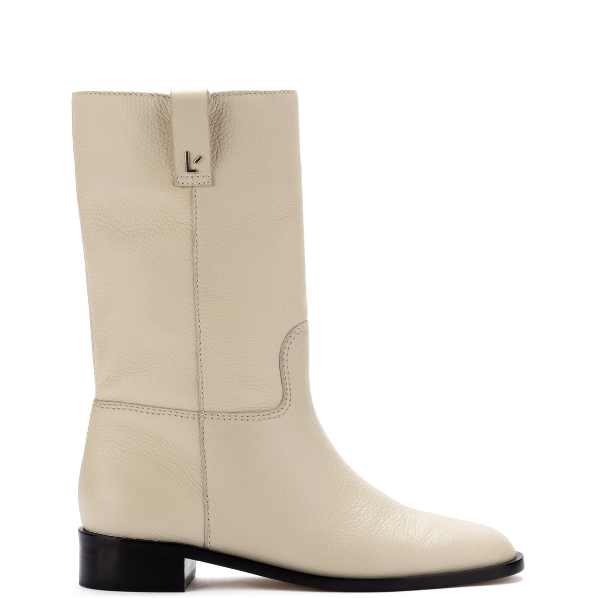 Barb Boot In Ivory Floater
