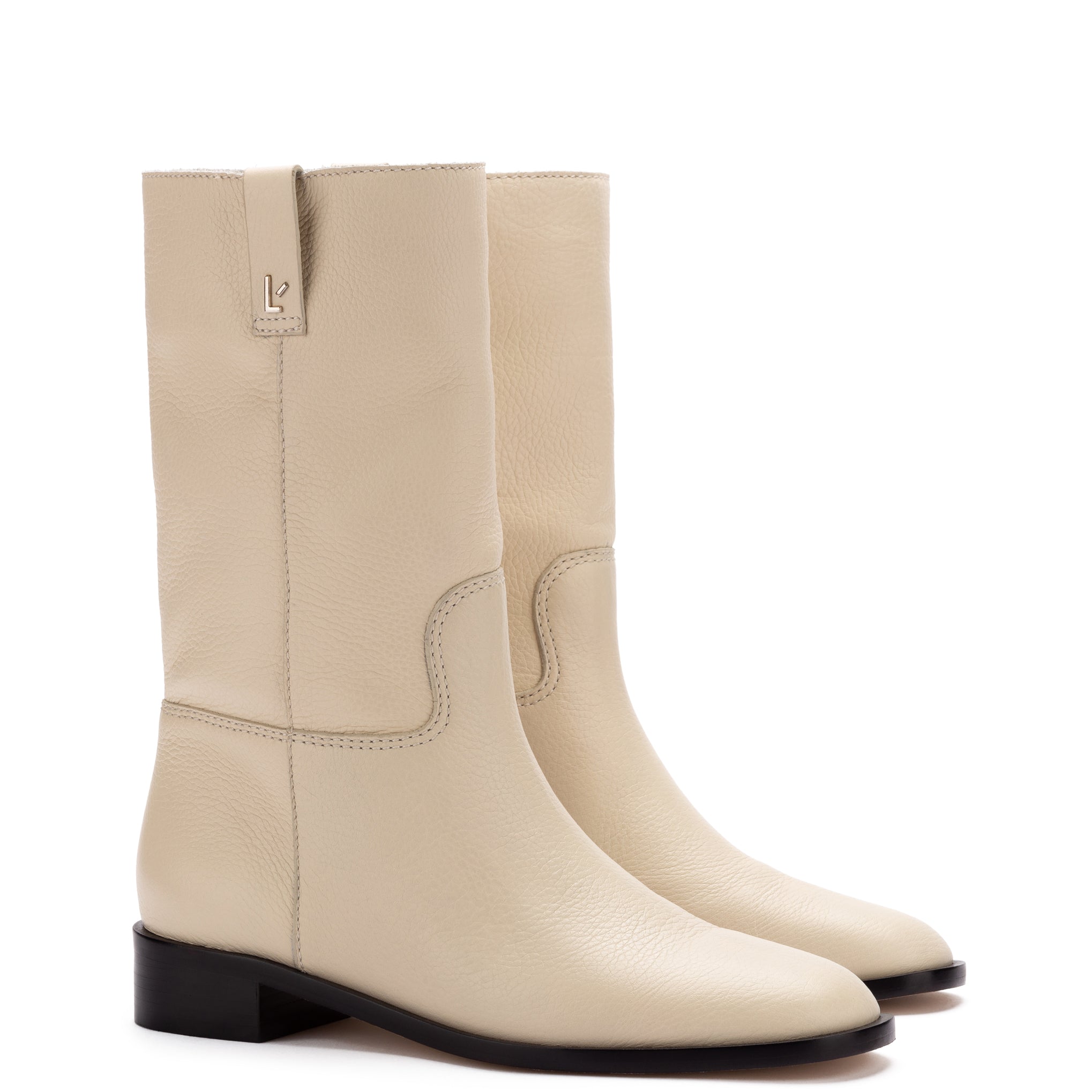 Barb Boot In Ivory Floater