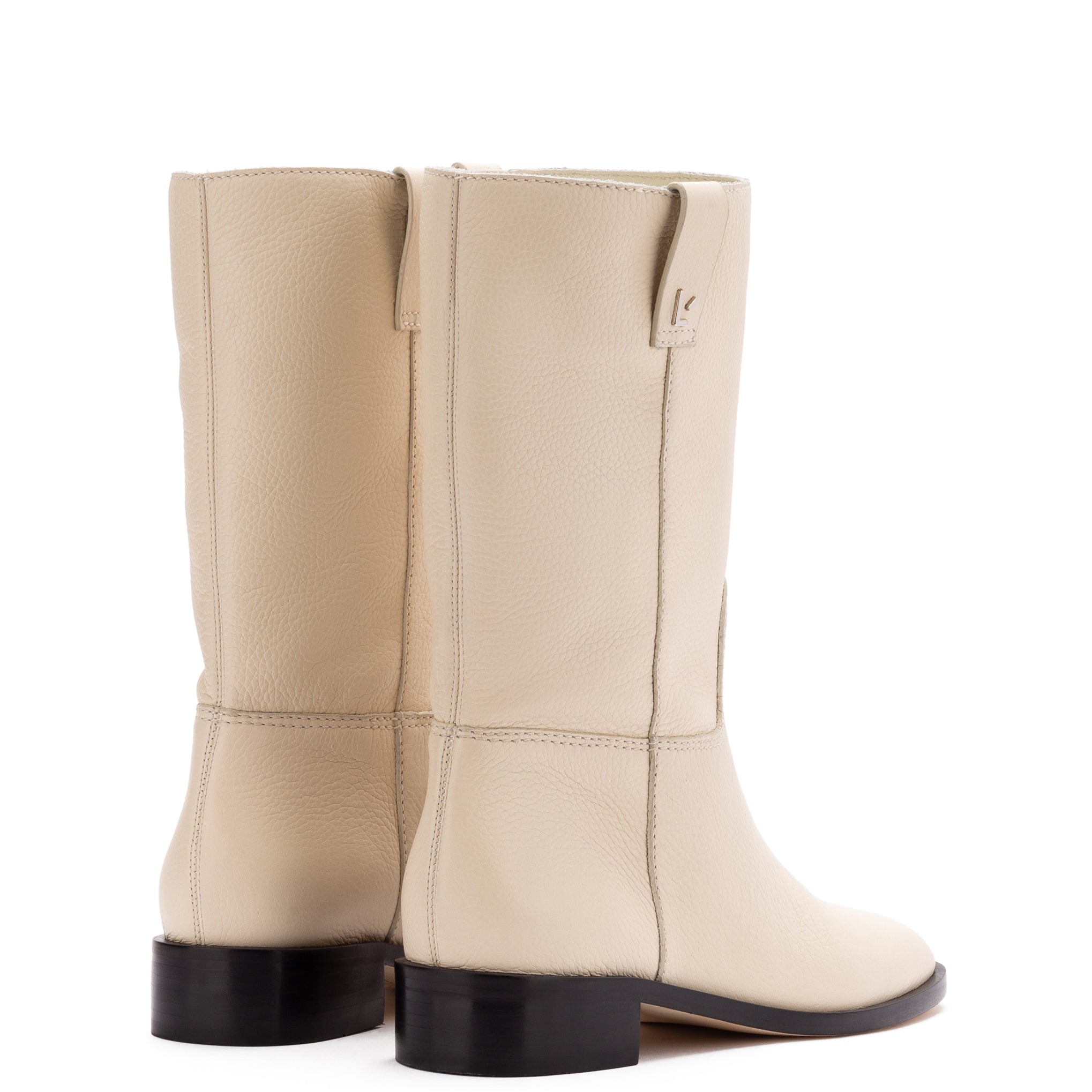 Barb Boot In Ivory Floater