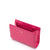 Erin Clutch In Bright Pink Stamped Leather