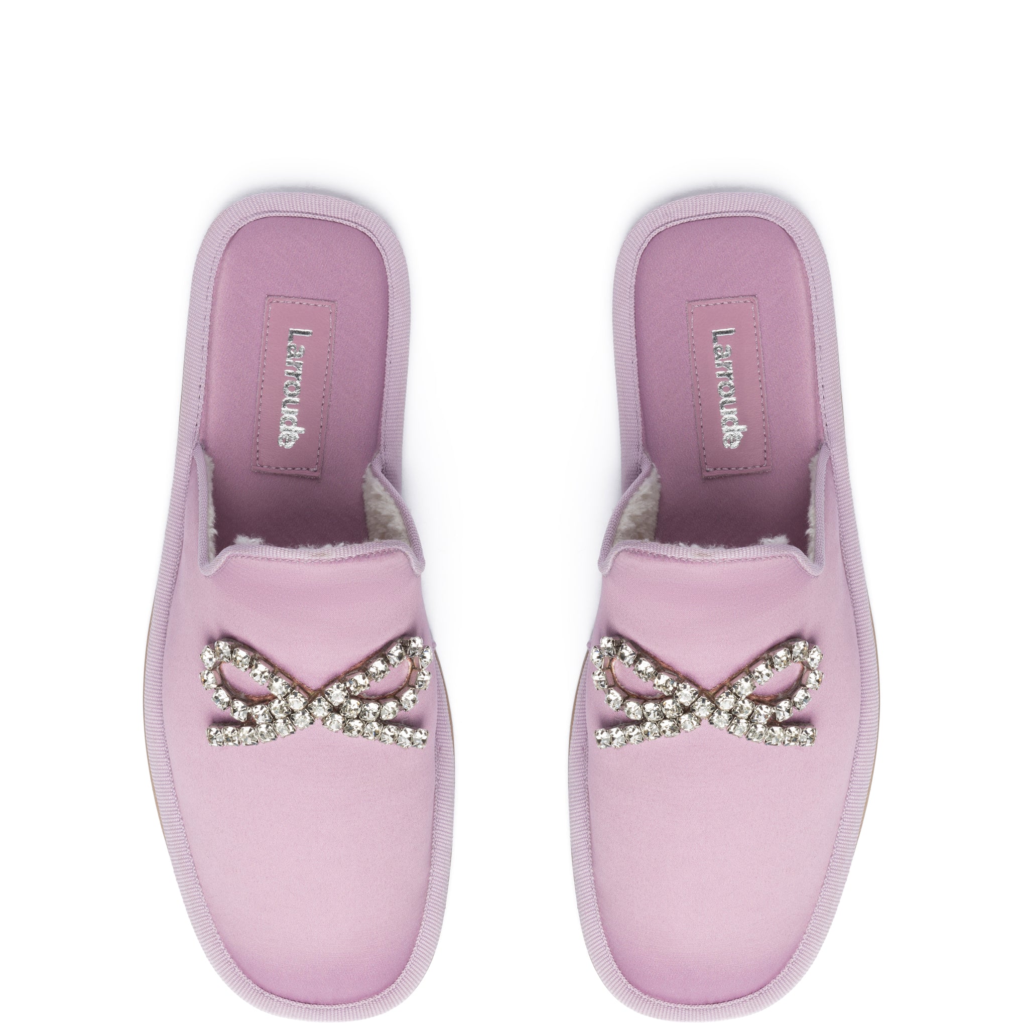 Victoria secret store velvet bow slippers