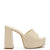 Dolly Mule In Ivory Leather