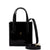 Mini Phoebe Tote Bag In Black Vegan Patent Leather
