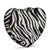 Heartbreaker Crossbody Bag In Zebra Print Vegan Saffiano Leather