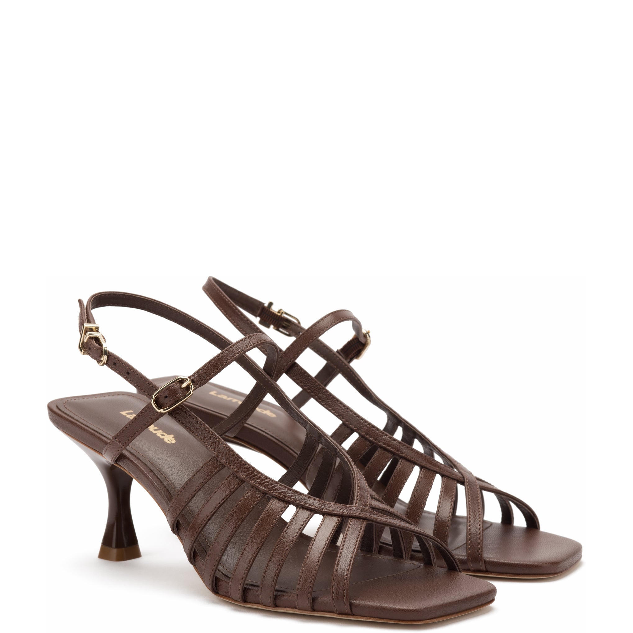 Leandra Sandal In Brown Leather