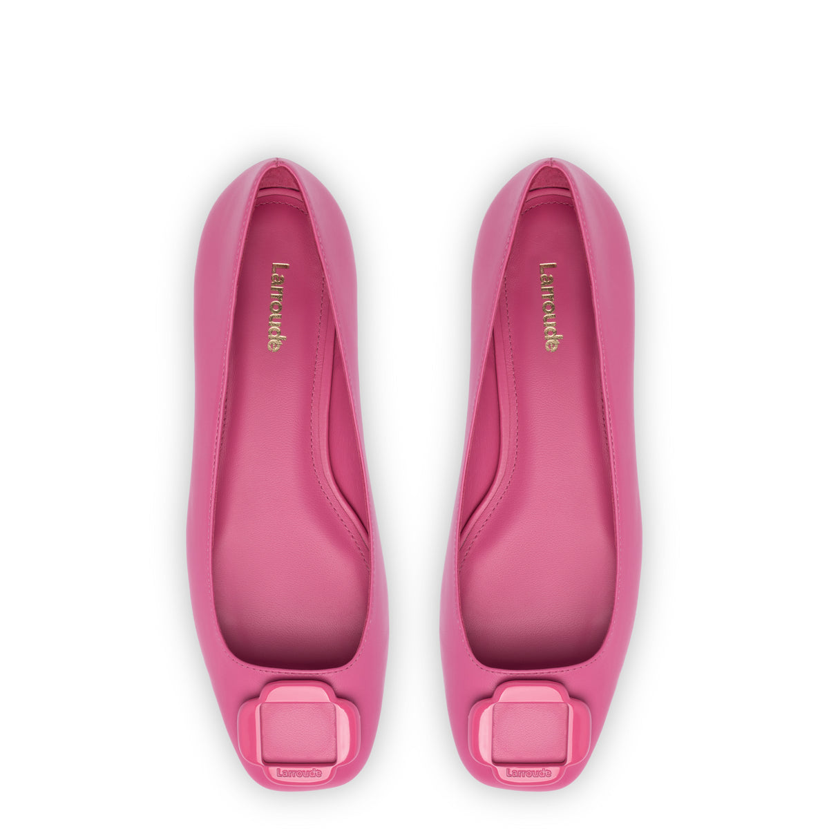Maria Flat In Pink Leather