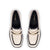 Patricia Loafer In Natural Raffia and Black Leather