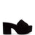Miso Platform Sandal In Black Suede