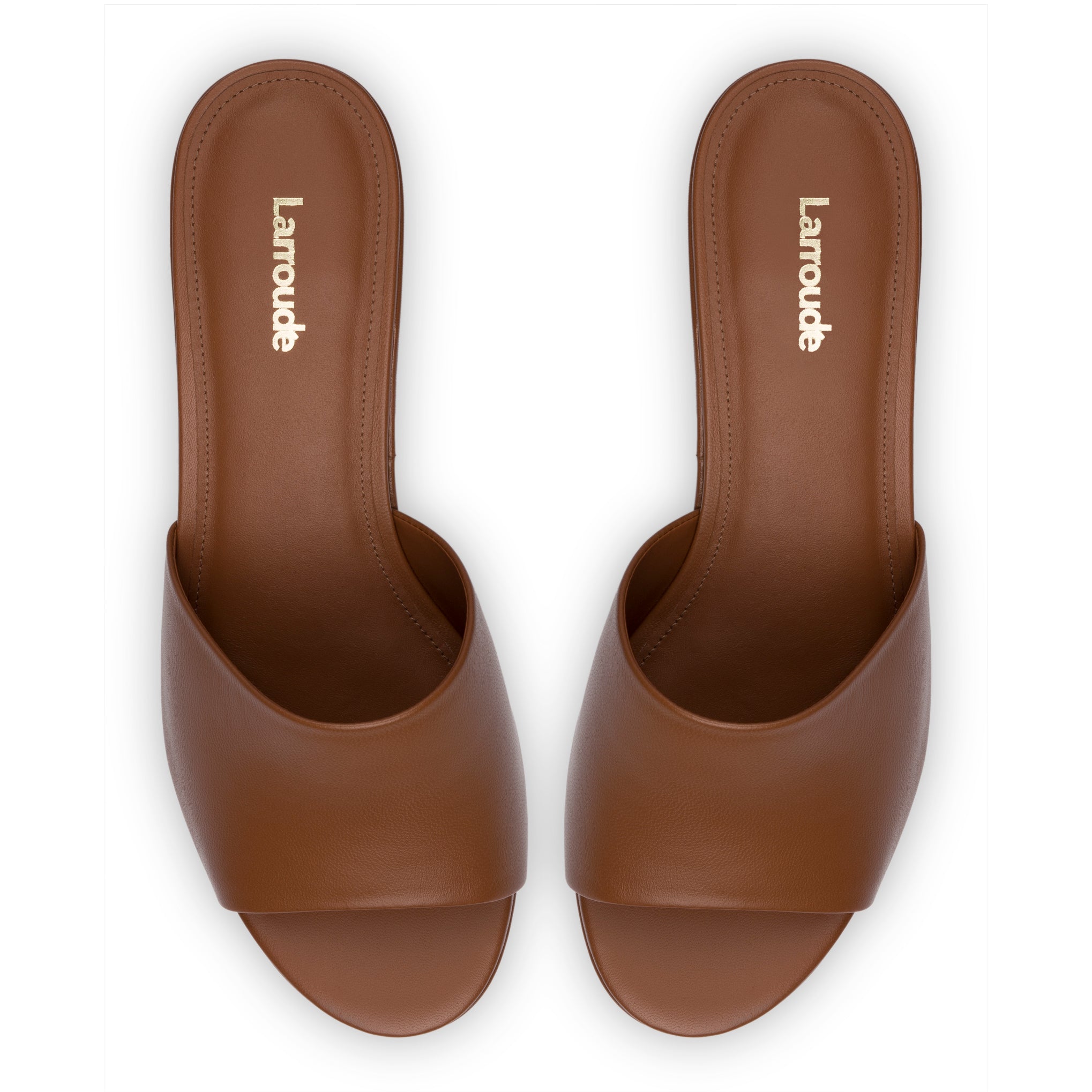 Miso Platform Sandal In Caramel Leather