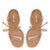 Gloria Sandal In Tan Leather and Vinyl