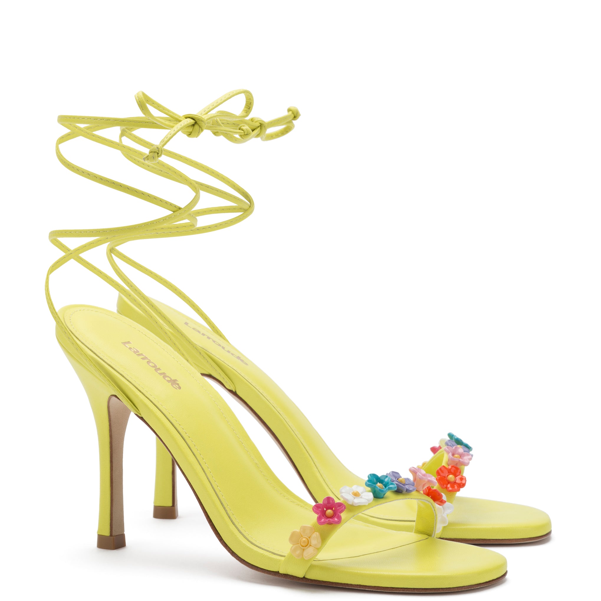 Luxury women's shoes - Sporty Kate 85 light yellow patent leather pumps