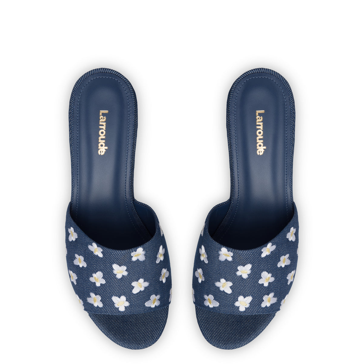 Miso Platform Sandal In Blue Denim