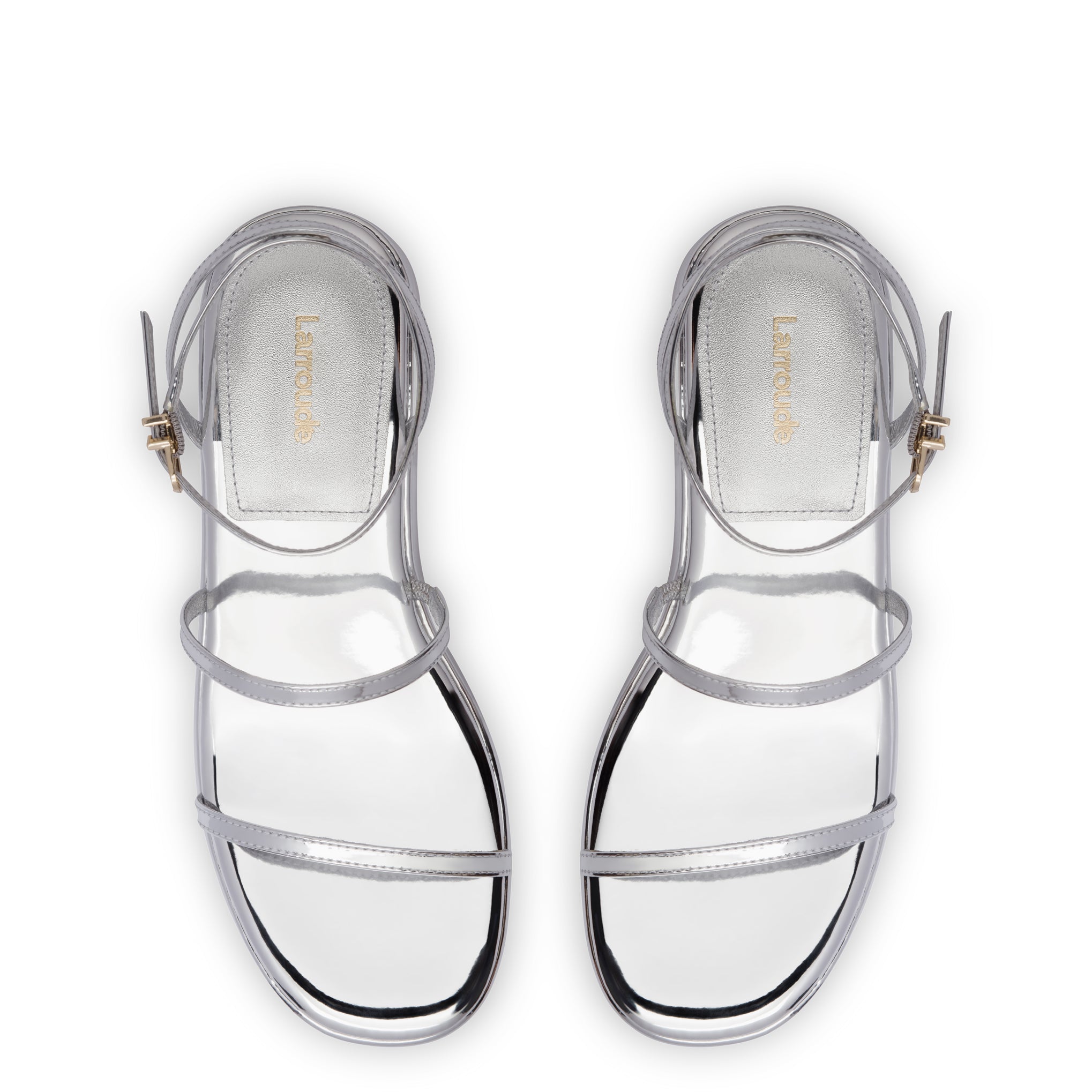 ROAM FOLDY PUFFY SANDALS SILVER VEGAN LEATHER – R0AM