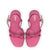 Annie Platform Sandal In Pink Satin