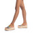 Naomi Flatform Sandal In Multicolor Leather and Raffia