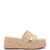 Ash Flatform Sandal In Natural Raffia