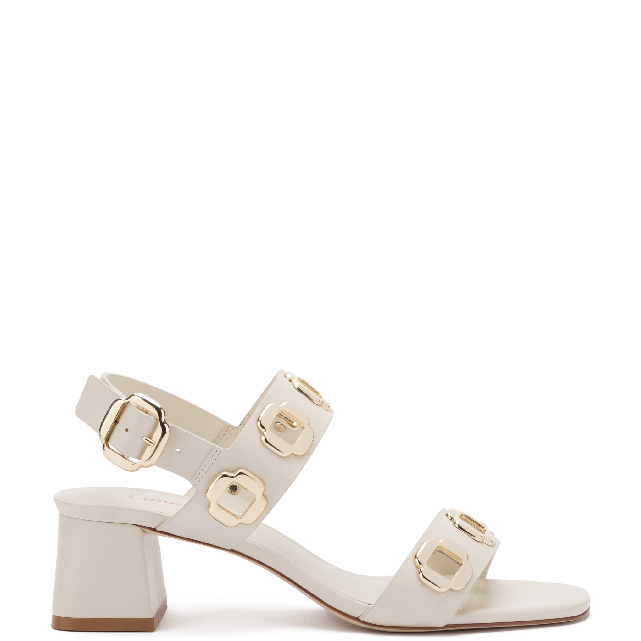 Milan Sandal In Ivory Leather