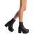 Miso Platform Boot In Black Stretch Leather