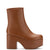 Miso Platform Boot In Caramel Stretch Leather