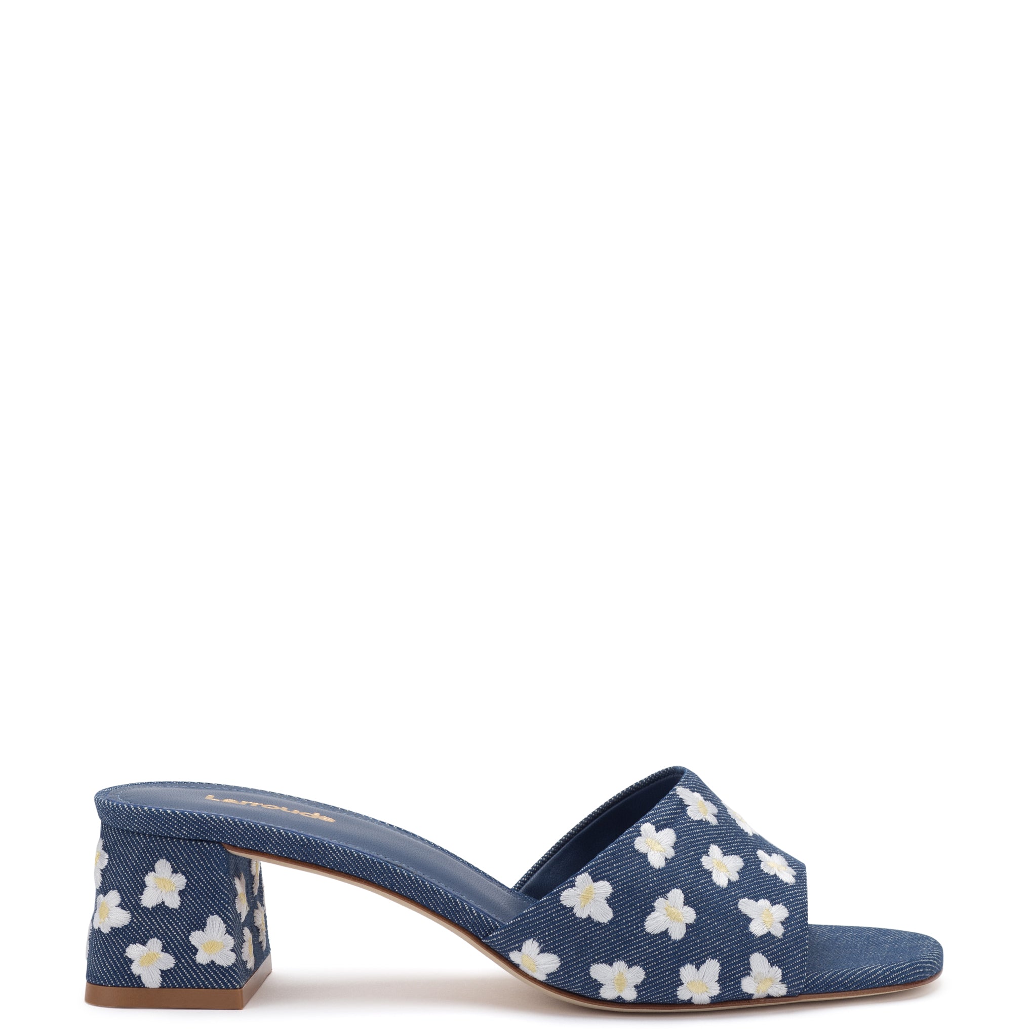 Brigitte Mule In Blue Denim