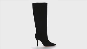 Kate Boot In Black Suede | Larroude Shoes