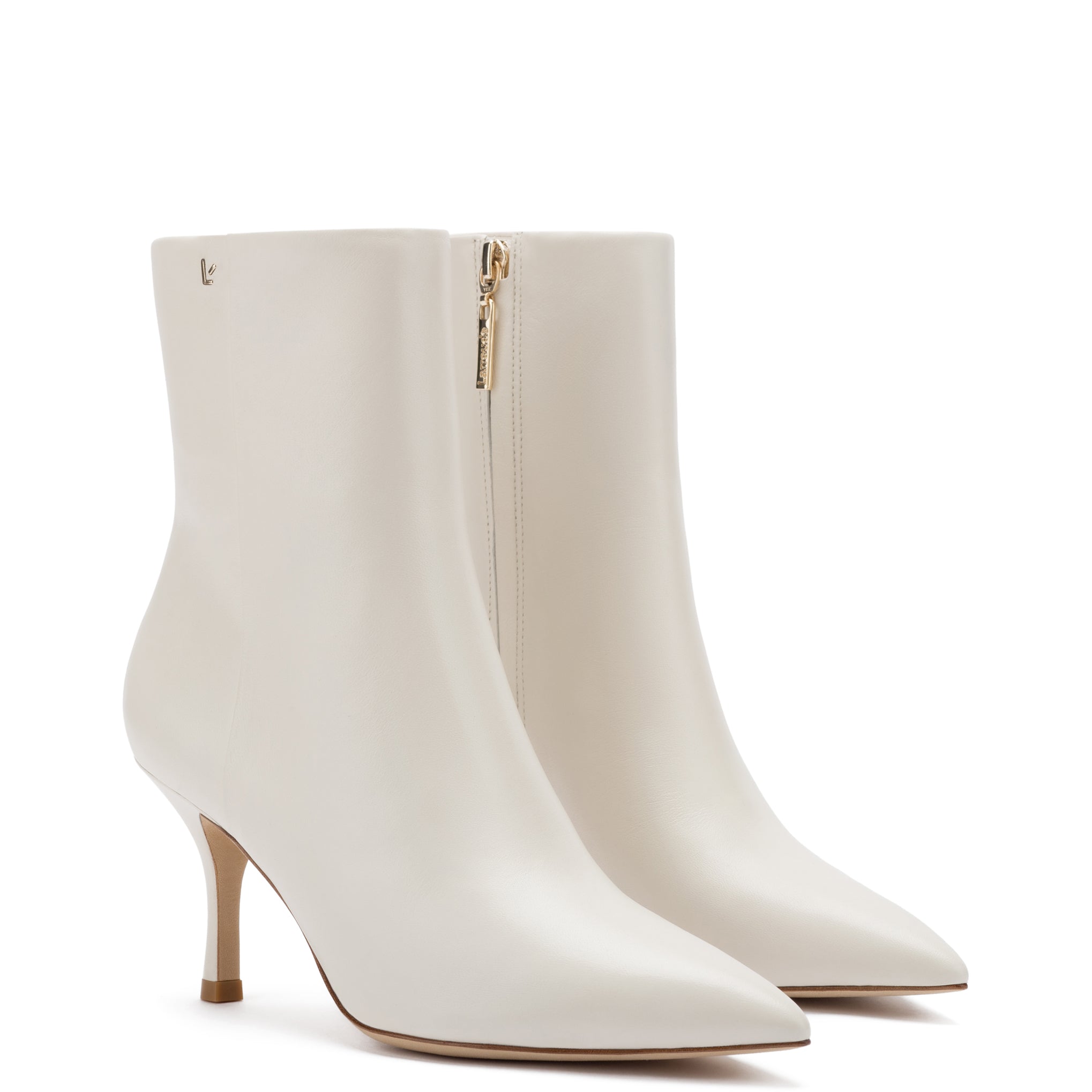 Mini Kate Boot In Ivory Leather