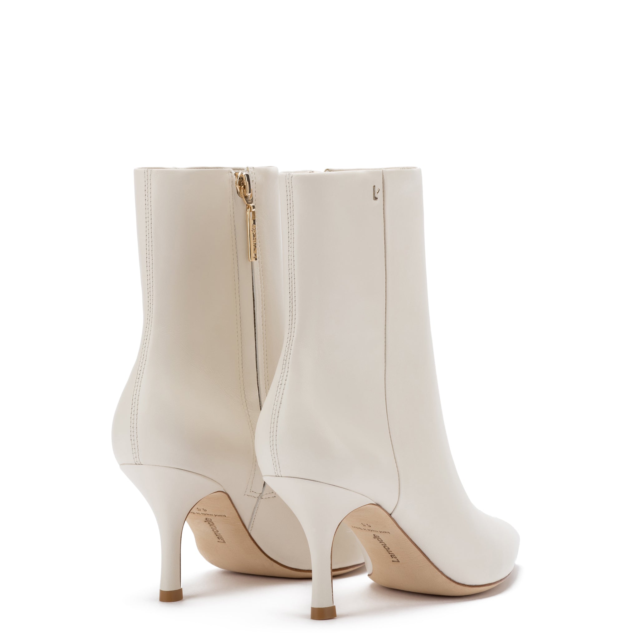 Mini Kate Boot In Ivory Leather